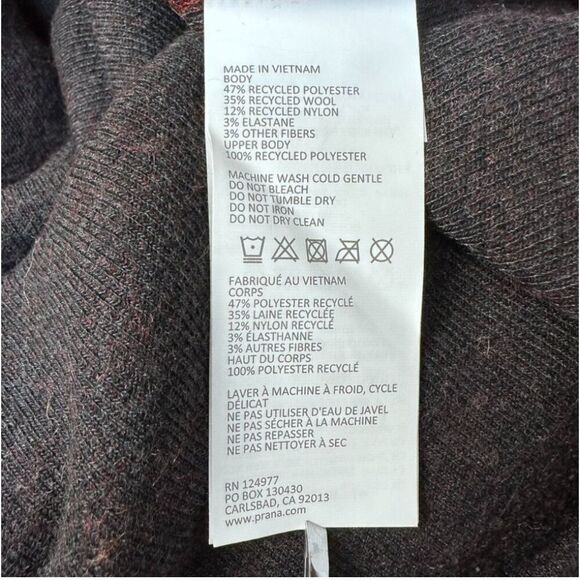 NWT Prana IncrediWool Overshirt Rust Heather Dark Red Size XXL - Picture 5 of 11